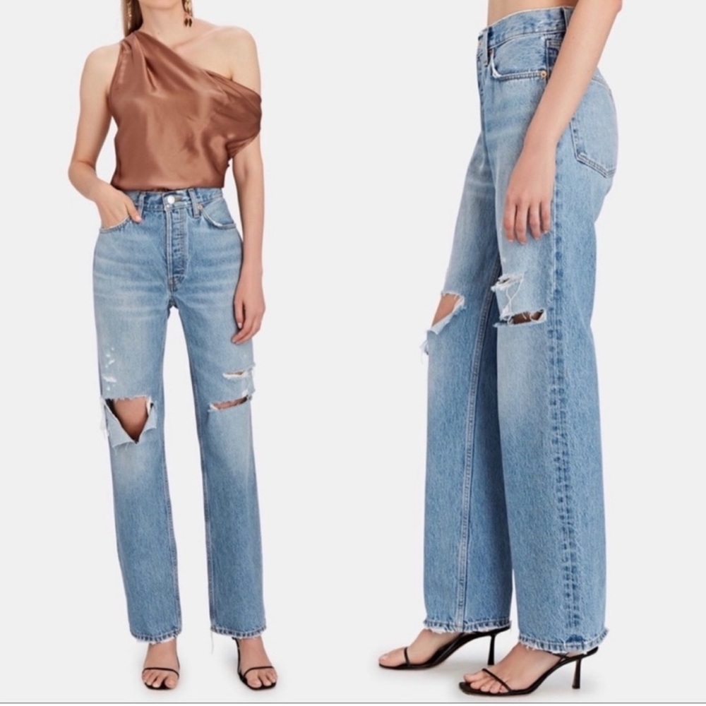 RE/DONE 90s Comfy Jean Sunfaded Jean